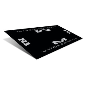 Matrix Concepts R1 Rubber 3MM 3 Foot X 6 Foot Floor Mat - Black/White