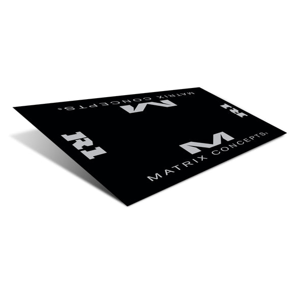 Matrix Concepts R1 Rubber 3MM 3 Foot X 6 Foot Floor Mat - Black/White