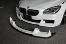 3D Design - 6 Series F06 / F12 / F13 M-Sport Front Lip Spoiler Set Carbon-2