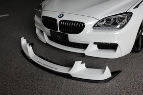 3D Design - 6 Series F06 / F12 / F13 M-Sport Front Lip Spoiler Set Carbon - 0
