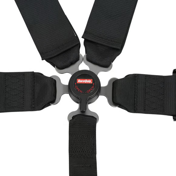 RACEQUIP SFI CAMLOCK 5PT PD LAP SEAT BELTS BLK (NEW)