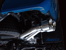 AWE 0FG Exhaust with BashGuard for 3rd Gen Tacoma - Dual Chrome Silver Tips-6