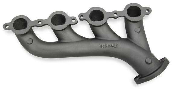 HOOKER BLACKHEART LS SWAP EXHAUST MANIFOLDS - CAST IRON GRAY CERAMIC FINISH - 0