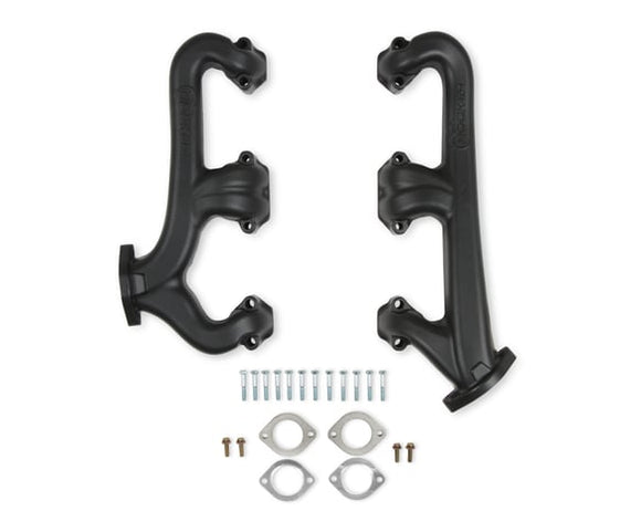 HOOKER SBC EXH MANIFOLD 2.5 OUTLET. BLACK