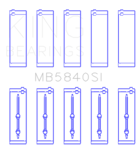 King Chrysler/Dodge Gen 3 Hemi 5.7L/6.1L/6.4L Crankshaft Main Bearing Set (Set of 5)