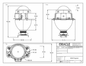 Oracle 50mm H1 7.1 Projectors (Pair) SEE WARRANTY