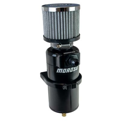 BREATHER TANK, CATCH CAN, SINGLE INLET, 8 AN MALE
