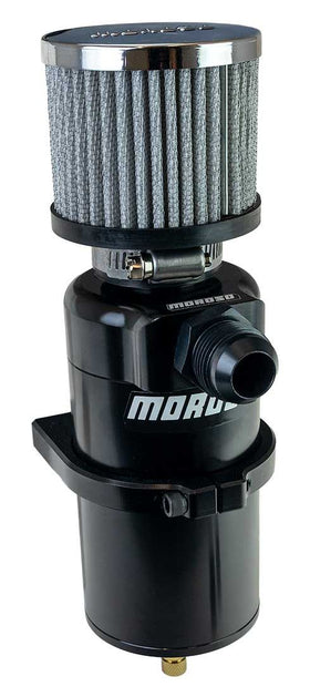 BREATHER TANK, CATCH CAN, SINGLE INLET, 12 AN MALE