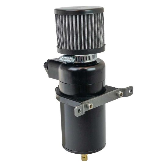 BREATHER TANK, CATCH CAN, DUAL INLET, 6 AN MALE