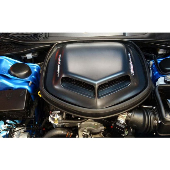 Moroso 15-Up Dodge Challenger 5.7/6.4L (w/Shaker Hood) Air/Oil Separator Catch Can - Billet Aluminum