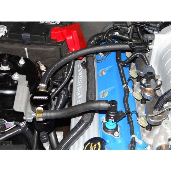 Moroso 07-14 Ford Mustang GT500 Air/Oil Separator Catch Can - Small Body - Billet Aluminum
