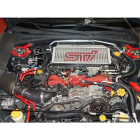 Moroso 04-07 Subaru STi/06-07 WRX Air/Oil Separator Catch Can - Small Body - Billet Aluminum - 0