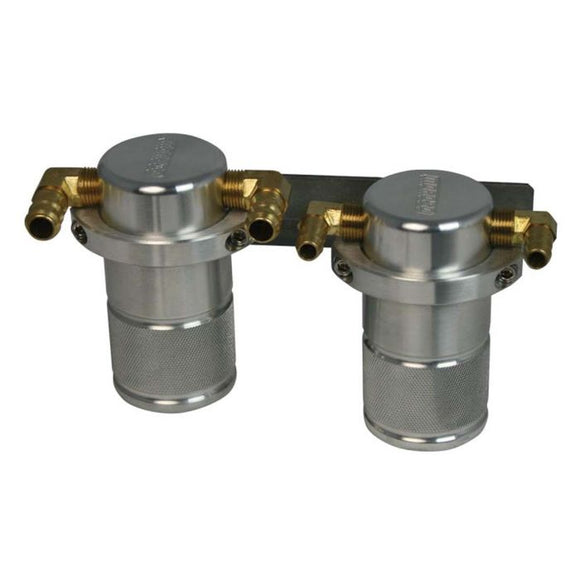 Moroso 04-07 Subaru STi/06-07 WRX Air/Oil Separator Catch Can - Small Body - Billet Aluminum