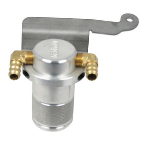Moroso 11-14 Ford Mustang GT Air/Oil Separator Catch Can - Small Body - Billet Aluminum