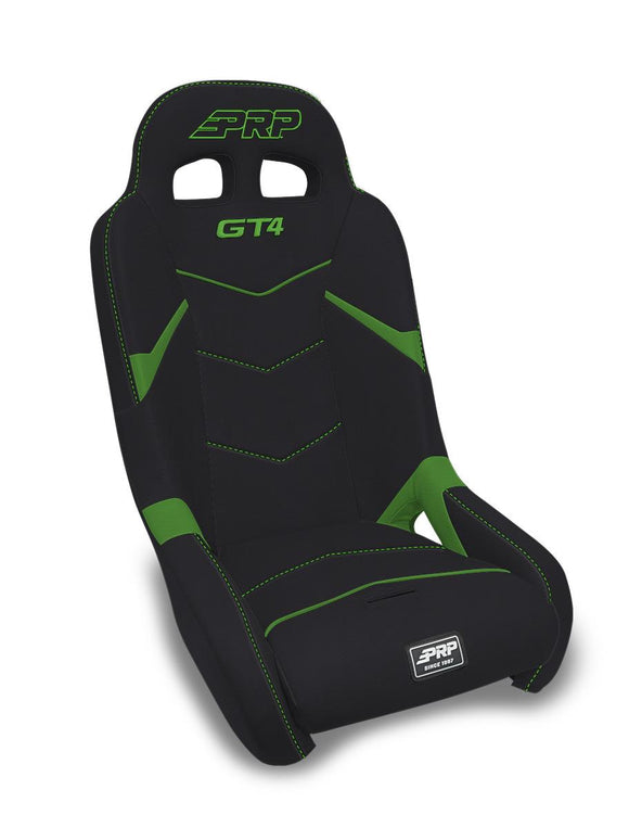 PRP Polaris RZR/Can-Am Maverick GT4 Suspension Seat - Black/Green