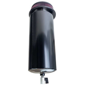TANK, BREATHER, CATCH CAN, 6IN DIA, DUAL -16AN INLET, UNIVERSAL, BLACK POWDER COAT - 0