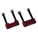 Moroso 65-82 GM 12 Bolt (w/Straps) U-Joint Girdle - Red Anodized - Set-1