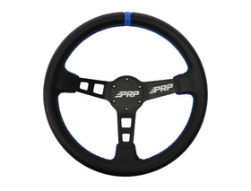 PRP Deep Dish Leather Steering Wheel - Blue