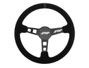 PRP Deep Dish Suede Steering Wheel - Black-1