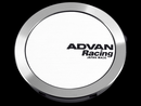 Advan 63mm Full Flat Centercap - White/Silver Alumite-1