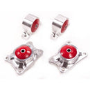 Innovative 00-09 Honda S2000 F-Series Silver Aluminum Mounts 85A Bushings Billet Rear Diff Mounts-1