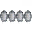 ANZO 1999-2010 Ford F-350 LED Fender Light Kit Clear 2pc Amber / 2pc Red-1