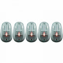 ANZO 2003-2015 Dodge Ram 3500 LED Cab Roof Light Kit Clear 5pc-1