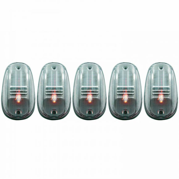 ANZO 2003-2015 Dodge Ram 3500 LED Cab Roof Light Kit Clear 5pc