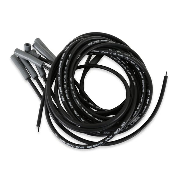 MSD Wire Set. Black Super Conductor. Single Hemi