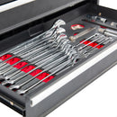 BikeMaster 3 Drawer Toolbox - Includes 129 Piece Tool Set-7
