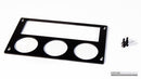 CP-e Ford Mustang '87-'93 Billet Radio Gauge Pod Bezel. Three 2 1/16th Gauges-1