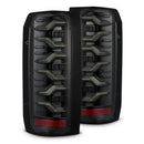 AlphaRex 87-96 Ford Bronco/F-150 Luxx-Series LED Tail Lights - Alpha-Black-1