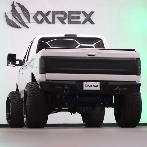 AlphaRex 87-96 Ford Bronco/F-150 Luxx-Series LED Tail Lights - Alpha-Black