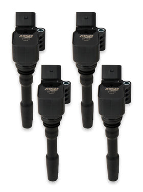 MSD Blaster Ignition Coil Pack For VW/Audi 1.8T & 2.0T (Black) - Set Of 4
