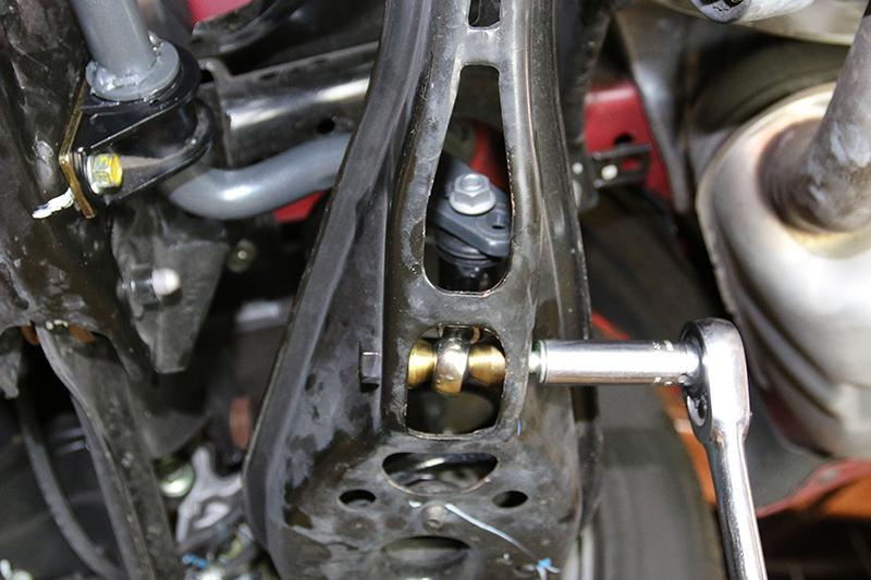 Progress Tech 2017+ Honda Civic Type-R Rear Sway Bar (22mm - Adj) Incl Reinforced Bushing Brkts