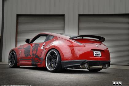 HKS Hi-Power Full Dual Titanium Tip Exhaust | 2009-2010 Nissan 370z