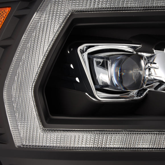 AlphaRex 19-21 Ram 2500 NOVA LED Proj Headlights Plank Style Black w/Activ Light/Seq Signal/DRL