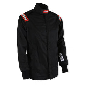 RACEQUIP CHEVRON-5 JACKET SFI-5 BLK LRG