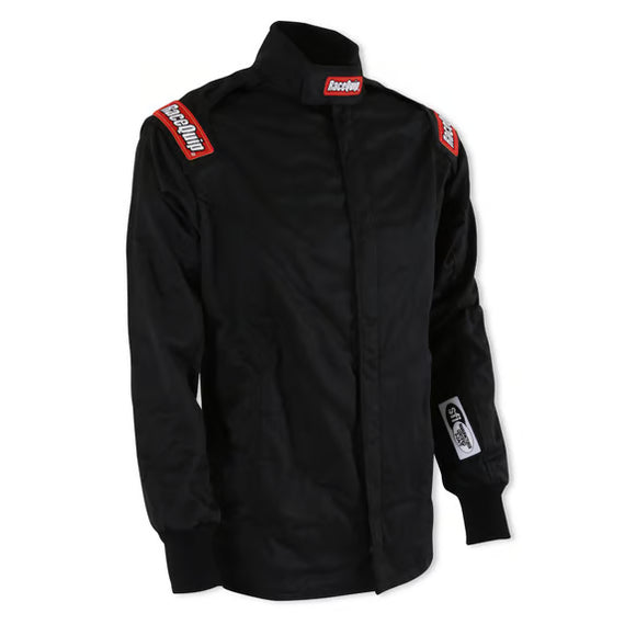 RACEQUIP CHEVRON-5 JACKET SFI-5 BLK LRG
