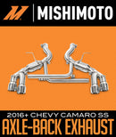 Mishimoto 2016+ Chevrolet Camaro SS Dual-Tip Race Axle-Back Exhaust w/ Polished Tips-3
