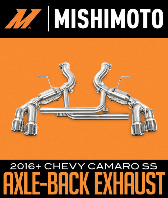 Mishimoto 2016+ Chevrolet Camaro SS Dual-Tip Race Axle-Back Exhaust w/ Polished Tips