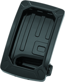Kuryakyn Nova Curved Vertical Mount Side License Plate Holder Gloss Black-1