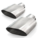 Stainless Works Big Oval Exhaust Tips 2.5in Inlet (priced per pair)-1
