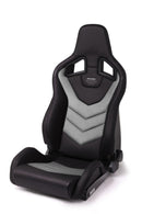 RECARO SEAT SPORTSTER GT PASSENGER VINYAL CLOUD GREY SUEDE-1