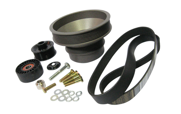 Vortech 1986-1993 5.0 Mustang 2.95" 8-Rib Pulley Pack. Accessory Drive-Standard