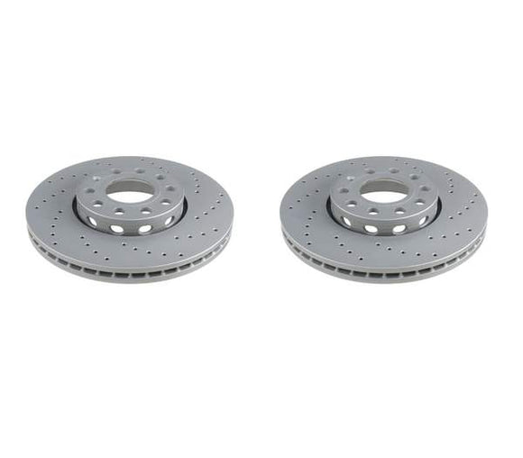 Front Rotors Cross-Drilled (288x25) - VW/Audi / A4 / Passat 98-05