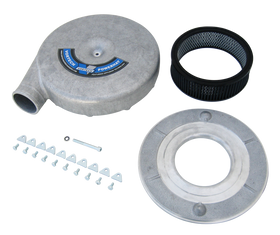 Vortech Universal "PowerHat" Carburetor Hat Assembly. Satin Finish