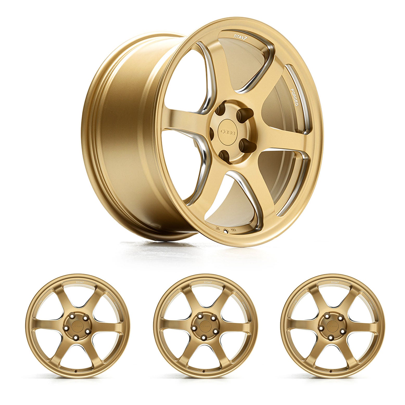 Titan7 T-D6 COBB Edition 18" x 9.5" Cyber Gold Wheels