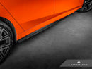 AutoTecknic Dry Carbon Fiber Side Skirt Extension Set - G60 5-Series-3