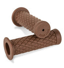 Burly Brand Rubber Diamondback Grips 1in - Brown-1